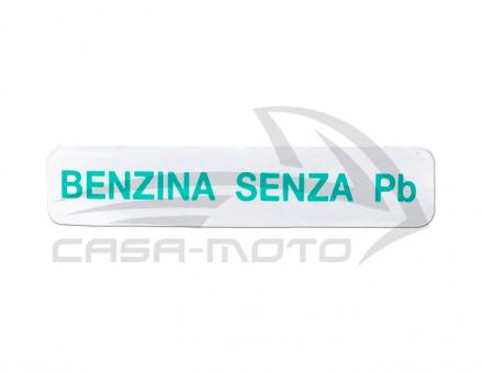 Aufkleber Plakette "Benzina Senza Pb" 5x1cm 