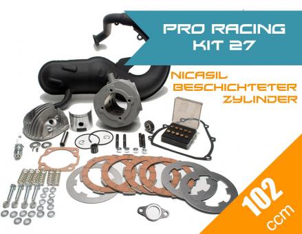 Pro Racing Kit 27 (PINASCO Nicasil 102ccm + POLINI Auspuff + Zubehör Komplettset) 